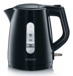 Severin WK 3410 electric kettle 1 L 2200 W Black