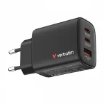 Charger GaN 65W QC 3.0, 2x USB-C, 1x USB PD 3.0 EU