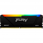 Kingston FURY DDR4 - 32GB - 3200 - CL - 16, Sinlge RAM (black, KF432C16BB2A/32, Beast RGB, INTEL XMP)