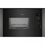 Neff HLAGD53G0 N50, microwave black/grey, with grill, door hinge left