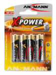 Ansmann X-Power AA Alkaline Batteries, 4-Pack