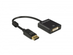 DeLOCK Adapter DVI - Displayport - 4K - 20cm - czarny