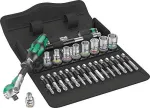 Wera 8100 SA 9 Zyklop Speed ??ratchet set -&nbsp;1/4  drive, imperial