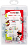 fischer master box DUOLINE, dowels (light grey/red, with screws, 91 pieces)