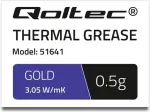 Qoltec 3.05 W/m-K thermal paste | 0.5g | gold