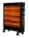 Quartz Infrared Heater NEO TOOLS 600 W / 1200 W, Black