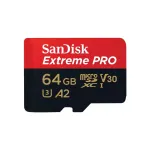 SanDisk Extreme PRO 64 GB MicroSDXC UHS-I klass 10