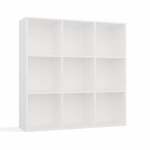 MALAX 3x3 H WHITE SHELVING UNIT