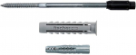 Fischer Distance mounting system Thermax 10/240 M6, dowels (black/grey, 20 pieces)