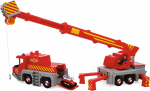 Simba Fireman Sam 2-in-1 rescue crane, toy vehicle (red/yellow)