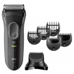 Braun 3000BT Foil shaver Trimmer Black, Grey