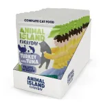 ANIMAL ISLAND Turkey with tuna Fillets in broth - wet cat food - 12x85g