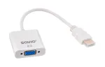 SAVIO HDMI (M) - VGA (F) ADAPTER VALGE CL-201