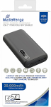 MediaRange Powerbank 20,000 mAh (black, Power Delivery fast charging technology)
