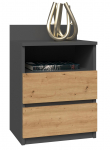 Topeshop M1 ANTRACYT/ARTISAN &ouml;&ouml;kapp/&ouml;&ouml;kapp 2 sahtliga Tamm