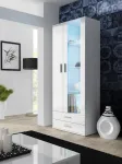 Cama vitriinkapp SOHO S6 2D2S valge/valge l&auml;ikega