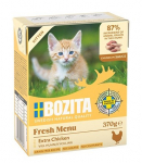 BOZITA Fresh Menu kassipojatoidu t&uuml;kid kastmes - m&auml;rgtoit kassidele - 370g