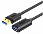 UNITEK Y-C456GBK USB-kaabel 0,5 m USB 3.2 Gen 1 (3.1 Gen 1) USB A must
