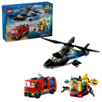 LEGO CITY 60462 Helikopteri, tulet&otilde;rjeauto ja allveelaeva remiks