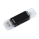 Hama 00181056 USB 2.0 OTG Card Reader Aluminium