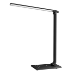 T-T10 Black touch LED desk lamp | 12W | 3000-6500K | 7 dimming levels | 5 lighting modes