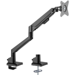 goobay single monitor mount with gas spring, black, for monitors from 17" - 32" (43 - 81cm)