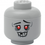 Room Copenhagen LEGO Storage Head "Zombie", mini (gray)