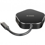 D-Link DUB-M420 4 ? in ? 1 USB ? C hub with HDMI / USB ? C charging port, USB hub (black / silver)
