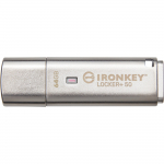Kingston IronKey Locker+ 50 64 GB, USB stick (aluminium, USB-A 3.2 Gen 1)