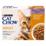 PURINA Cat Chow lambaliha, rohelised oad - m&auml;rg kassitoit - 10x85 g
