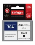 Activejet AH-704BR tindikassett (HP 704 CN692AE asendus; Premium; 20 ml; must)