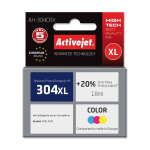 Activejet AH-304CRX tint (HP 304XL N9K07AE asendus; Premium; 18 ml; 400 lehek&uuml;lge, v&auml;rviline)