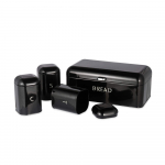 Salter BW14045B Boston 4-Piece Countertop Set, Black