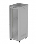 Standing installation rack cabinet 19-inch 47U 800 x 1000 gray perforated doors LCD (flat pack) V2