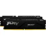 Kingston FURY DDR5 - 32GB - 6400 - CL - 32 (2x 16 GB) dual kit, RAM (black, KF564C32BBEK2-32, FURY Beast, INTEL XMP, AMD EXPO)