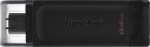 Kingston DataTraveler 70 64 GB, USB stick (black, USB-A 3.2 (5 Gbit / s))