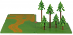 SIKU WORLD dirt roads and forest, scenery