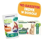 ANIMAL ISLAND Turkey in broth - wet cat food - 40x85g