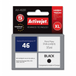 Activejet AH-46BR tint (asendus HP 46 CZ637AE; Premium; 35 ml; must)