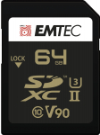 Emtec SDXC 64GB UHS-II U3 V90 SpeedIN Pro+