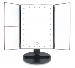 Rio 24 LED Touch Dimmable Makeup Mirror, Black