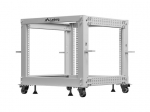 Open rack stand 19 inches 9U 600x600-1100 adjustable grey