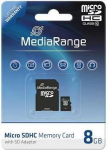 Media Range 8 GB microSD, memory card (black, Class 10)