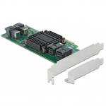 DeLOCK PCI Express x8 card for 4 x internal SFF-8643 NVMe LP, controller