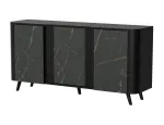Cama VOLARE kummut 151 x 39 x 75 cm must/san sebastian
