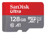 SanDisk Ultra 128 GB UHS-I klass 10 MicroSDXC m&auml;lukaart