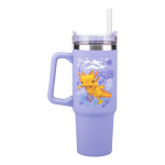 Paladone Minecraft Purple 900 ml Insulated Cup with Straw