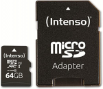 Intenso UHS-I Performance 64 GB microSDXC, memory card (black, UHS-I U1, Class 10)