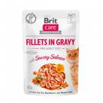BRIT Care Fillets in Gravy salmon fillets in gravy &ndash; wet cat food &ndash; 85g