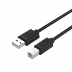 UNITEK Y-C421GBK USB-kaabel 5 m USB 2.0 USB A USB B must